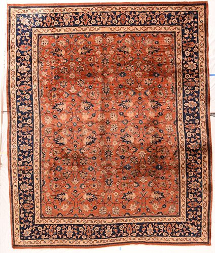 Antique Mohajeran Sarouk Rug, 9'2'' x 11'0'' ( 2.79 x 3.35 M )