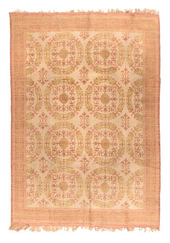 Vintage Spanish Wool Rug, 8'4" x 11'8" ( 2.54 x 3.56 M )