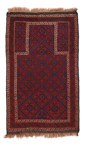 Vintage Afghan Balouch Rug, 2'8'' x 4'7'' ( 0.81 x 1.40 M )