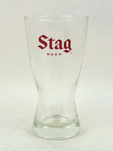1947 Stag Beer 6 Inch Tall Flare Top ACL Drinking Glass Belleville, Illinois