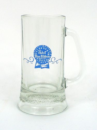 1955 Pabst Blue Ribbon Beer 6½ Inch Tall Glass Mugs Milwaukee, Wisconsin