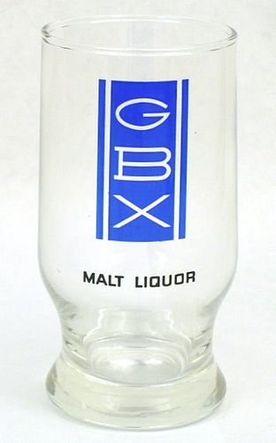 1969 GBX Malt Liquor 5 Inch Tall ACL Drinking Glass Minneapolis, Minnesota