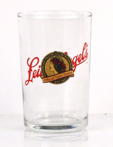 1985 Leinenkugel's Beer 3½ Inch Tall ACL Drinking Glass Chippewa Falls, Wisconsin