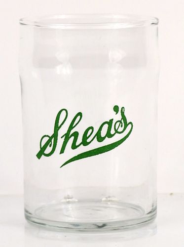 1950 Shea's Beer 3¾ Inch Tall ACL Drinking Glass Winnipeg, Manitoba