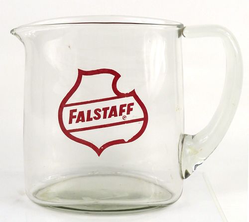 1955 Falstaff Beer 7½ Inch Tall Pitcher Saint Louis, Missouri