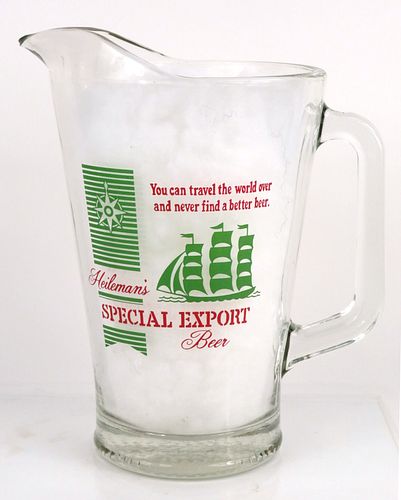 1973 Special Export Beer 9 Inch Tall Pitcher La Crosse, Wisconsin