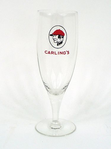 1934 Carling's Beers 7½ Inch Tall Stemmed ACL Drinking Glass Cleveland, Ohio
