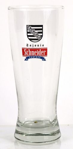 1970 Cerveza Schneider 6½ Inch Tall Stemmed ACL Drinking Glass Buenos Aires, Buenos Aires