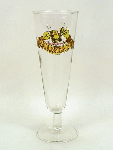 1972 Falstaff Beer 8¼ Inch Tall Stemmed ACL Drinking Glass Saint Louis, Missouri