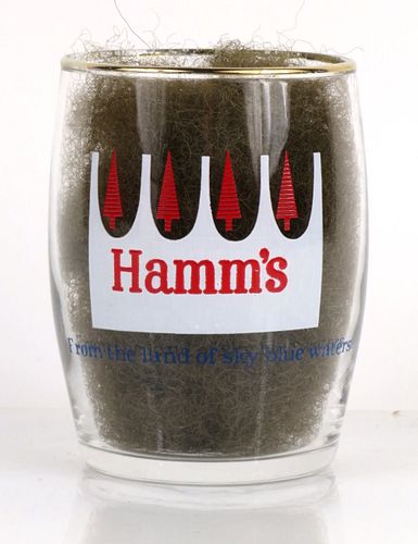 1961 Hamm's Beer 3¼ Inch Tall Barrel Glass Saint Paul, Minnesota