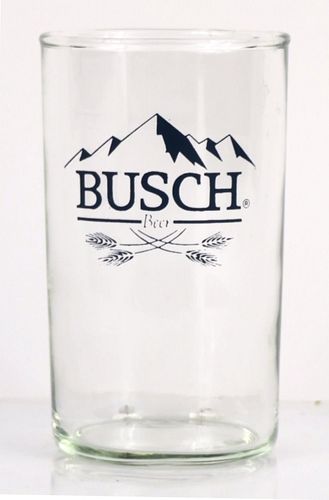 1980 Busch Beer 4 Inch Tall Straight Sided ACL Drinking Glass Saint Louis, Missouri