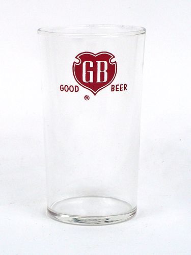 1938 Griesedieck Bros. Beer 4¼ Inch Tall Straight Sided ACL Drinking Glass Saint Louis, Missouri