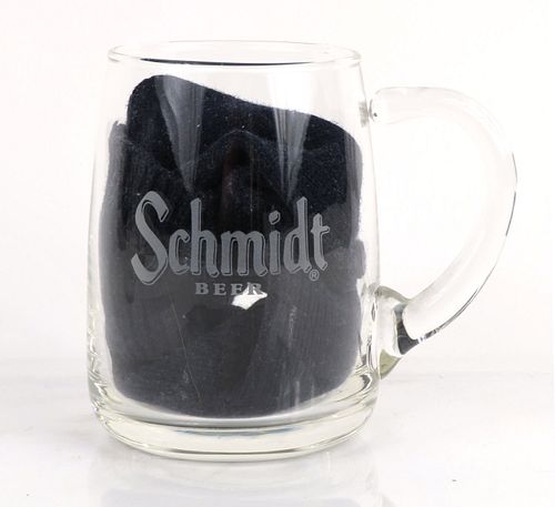 1956 Schmidt Beer 4½ Inch Tall Glass Mug Saint Paul, Minnesota