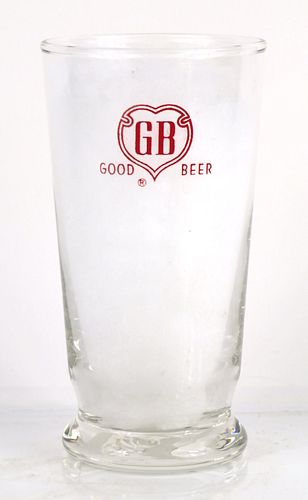 1938 Griesedieck Bros. Beer 5¼ Inch Tall ACL Drinking Glass Saint Louis, Missouri