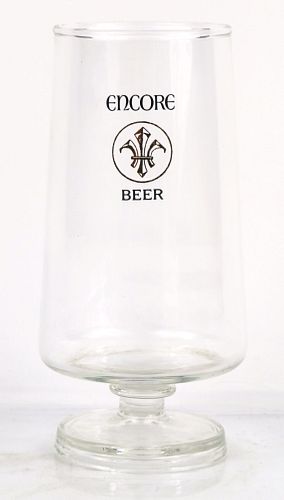 1968 Encore Beer 5¾ Inch Stemmed ACL Glass Milwaukee, Wisconsin