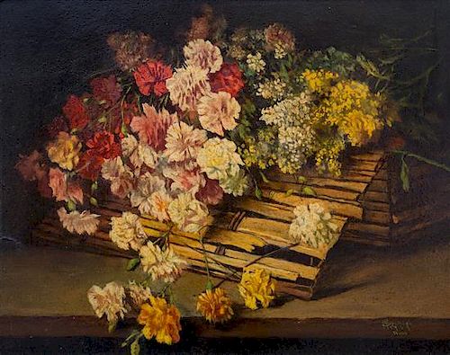 Alexander Spendal, (Austrian, 1890-1973), Table Top Still Life with Flowers