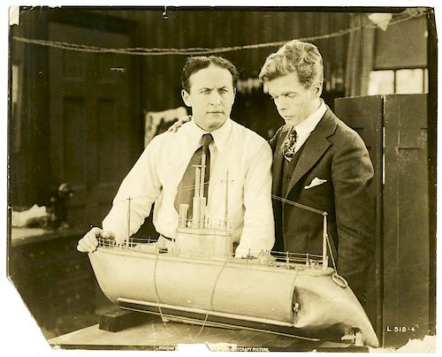 Houdini, Harry. Movie Still of Houdini in Terror Island. Los Angeles, [1920]. Photo depicts Houdini
