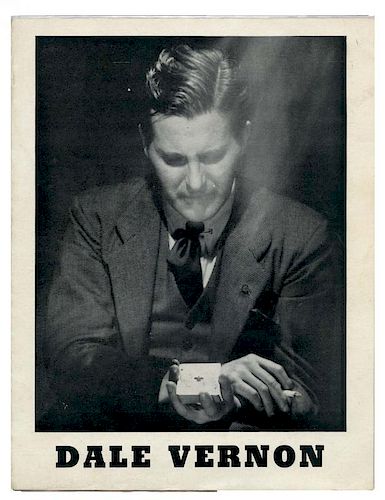 Vernon, Dai. Dale Vernon Brochure. сHe Fooled Houdiniо. Circa 1940. Bi-fold brochure that begins wit