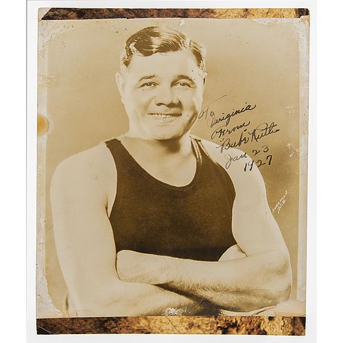 Babe Ruth Signed Photograph
