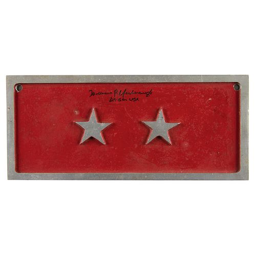 William P. Yarborough&#39;s Major General &#39;Two Star&#39; License Plate