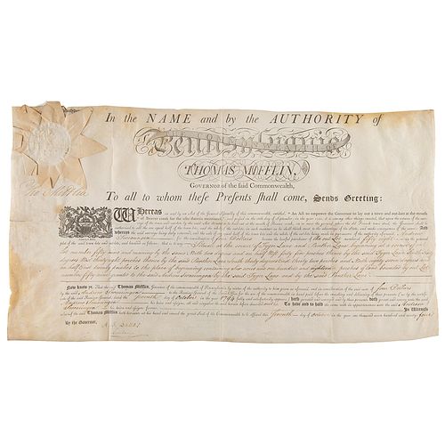 Thomas Mifflin and Alexander Dallas Document Signed