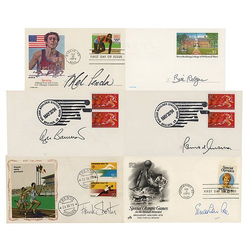 Olympic Runners (6) Signed Covers