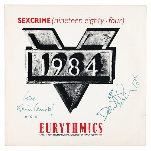 Eurythmics Signed Album
