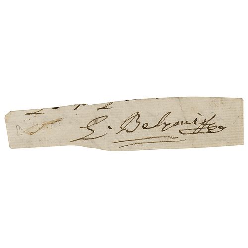 Giovanni Belzoni Signature