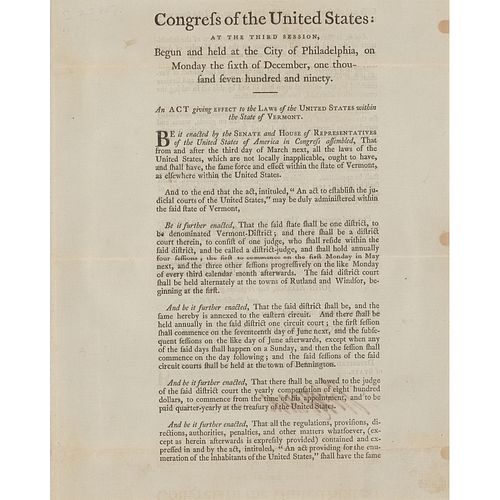 Thomas Jefferson Document Signed as Secretary of State