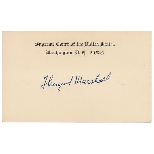 Thurgood Marshall Signature