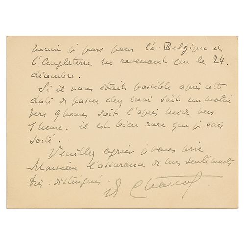 Jean-Baptiste Charcot Autograph Letter Signed