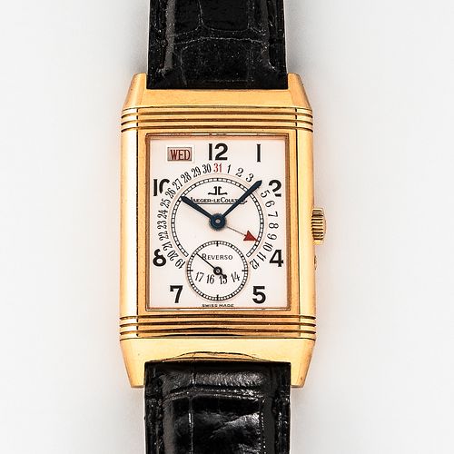 Jaeger LeCoultre 18kt Gold Reverso Grande Taille Reference 270.236 Wristwatch