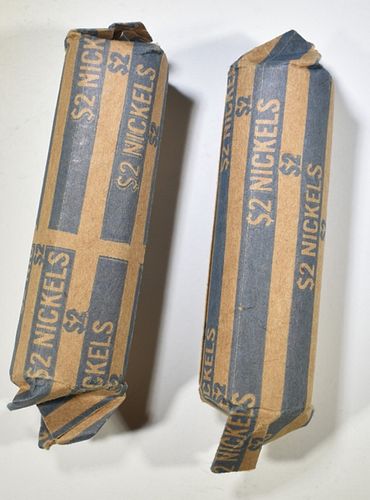2 ROLLS MIXED DATE LIBERTY NICKELS  G-VG