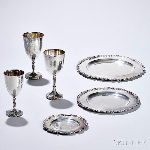 Seventy-two piece Service of Mexican Sterling Silver Tableware