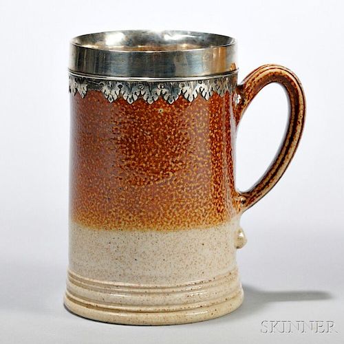 Salt-glazed Stoneware Ale Mug