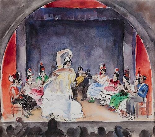 Martha Walter, (American, 1875-1976), Quadro Flamenco - Spain