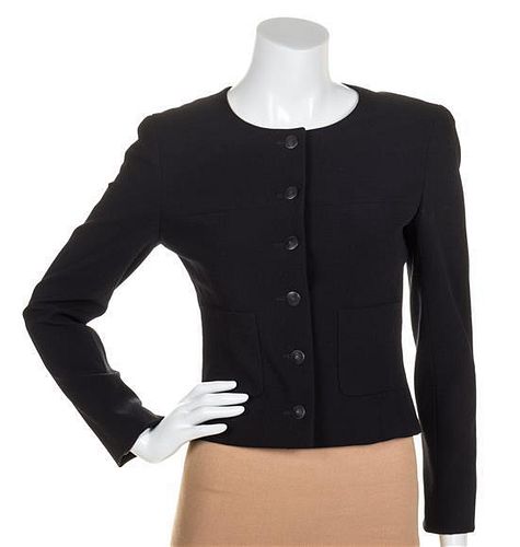 * A Chanel Black Jacket, Size 36.