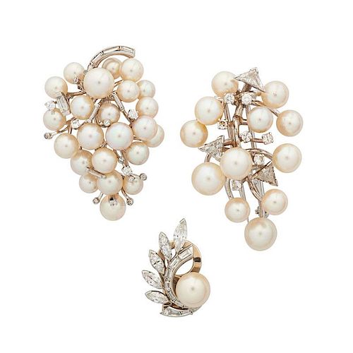 PEARL, DIAMOND & WHITE GOLD JEWELRY, INCL. MARIANNE OSTIER