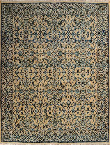 ARTS AND CRAFTS STYLE HAND-KNOTTED WOOL CARPET, BY BLACK MOUNTAIN LOOMS