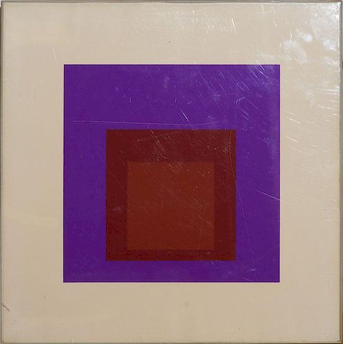 JOSEF ALBERS (1888-1976): UNTITLED, FROM SOFT EDGE - HARD CORE