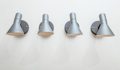 ARNE JACOBSEN, FOR LOUIS POULSON & CO., FOUR WALL LIGHTS