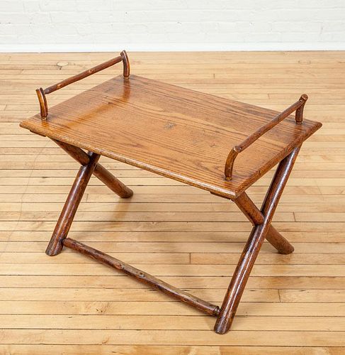 OLD HICKORY X-BASE SIDE TABLE
