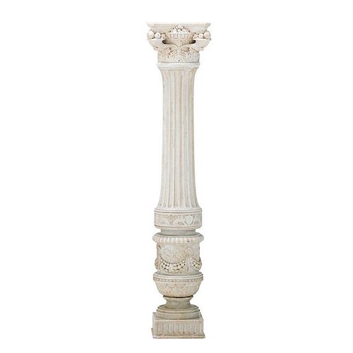 NEOCLASSICAL STYLE MARBLE PEDESTAL
