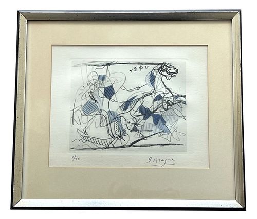 Georges Braque Etching & Aquatint Pencil Signed