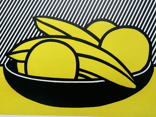 Roy Lichtenstein Bananas & Grapefruit Offset Litho