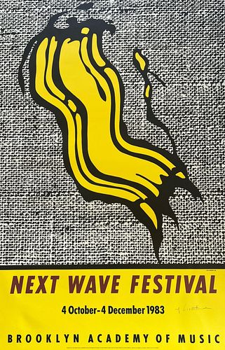 Roy Lichtenstein "Next Wave, 1983" Lithograph