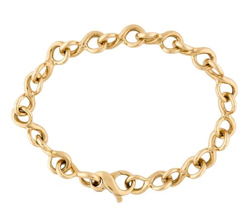 Chanel 18K Yellow Gold Interlocking Link Bracelet