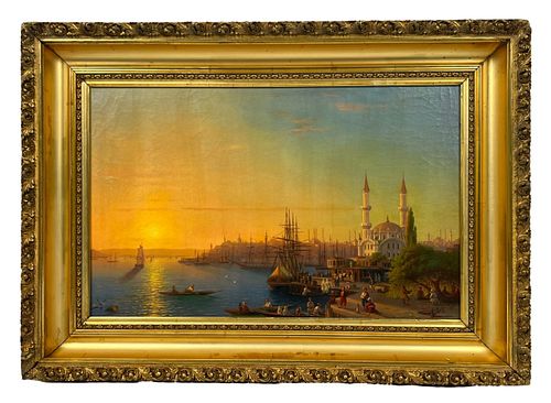 Attributed to Ivan Aivazovsky Seascape Painting