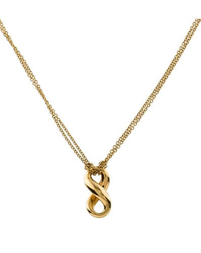 Tiffany & Co. 18k Elsa Paretti Infinity Necklace