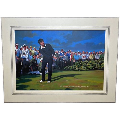 THE OPEN ST ANDREWS 1984 OIL PAINTING